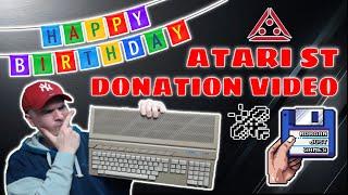 Birthday & Atari ST Donation Video - I've Never Played An ST Before