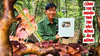 4 NĂM TRỜI RÒNG RÃ , MANG NÚT BẠC VÀO RỪNG ĂN MỪNG, MAY MẮN DÍNH BẪY THỊT RỪNG ĐẠI TIỆC- Hieu TV