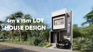 Small Lot House Design (4m x 15m)