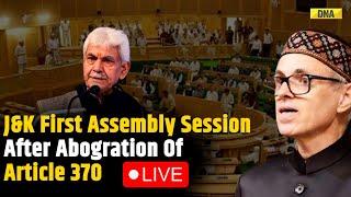 J-K New Assembly Session LIVE: Jammu-Kashmir Holds 1st Assembly Session Post Article 370 Abrogation