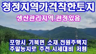 포항부동산 포항토지 기북면토지 주말농장매매