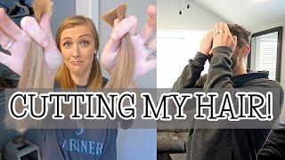 HOW I CUT MY OWN HAIR + MY HUSBAND'S REACTION!