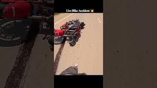 Live Bike Accident  #shorts #rider #bikeride #crash #accident #viral #motovlog #bikelife