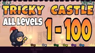 Tricky Castle ALL Levels 1 - 100 Walkthrough Bats and Star location