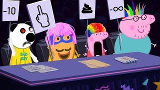 Got Talent - Peppa and Roblox Piggy Funny Animation