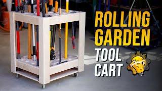 How to Make a Rolling Garden Tool Storage Cart