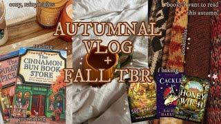 autumnal vlog & fall tbr | rainy nights, reading, baking, bookclubs, journaling + books on my tbr 