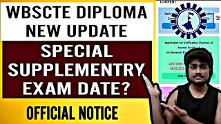 Wbscte diploma special supplementry exam date? | Special supplementry exam date| #wbscte