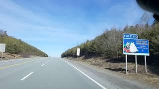 Driving From Bridgewater To Halifax Nova Scotia On Highway 103