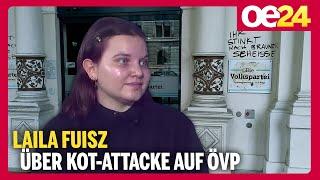 Eingang der ÖVP Zentrale mit Kot beschmiert | Laila Fuisz