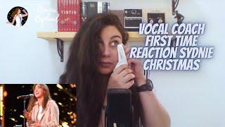 VOCAL COACH FIRST TIME REACTION Sydnie Christmas - Tomorrow