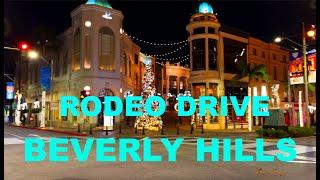 Rodeo Drive Christmas night walking tour #rodeodrive #beverlyhills #christmas