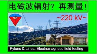 [Electromagnetic field & microwave testing-2] Pylons and lines with 220kV