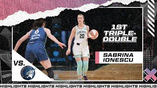 SABRINA IONESCU MAKES HISTORY!! - 1ST TRIPLE-DOUBLE | FULL HIGHLIGHTS | WNBA 2021