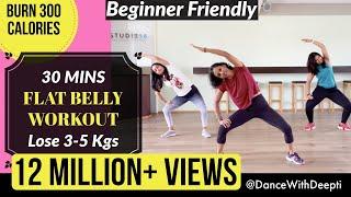 DWD#59 | 30mins DAILY FLAT BELLY Workout  - Beginner Bollywood | Easy Exercise to Lose weight 3-5kgs