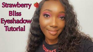 STRAWBERRY BLISS EYESHADOW TUTORIAL FT. BH COSMETICS TAKE ME BACK TO IBIZA PALETTE