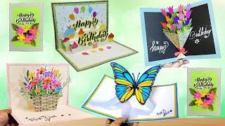 DIY - 3 D Birthday Card | Pop-Up Birthday Card | Special Birthday Card | Easy Cake Card | bday card