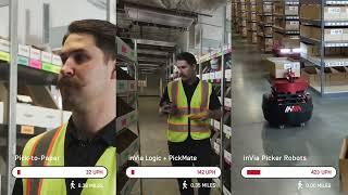 inVia Robotics System vs Traditional Pick-to-Paper Order Picking