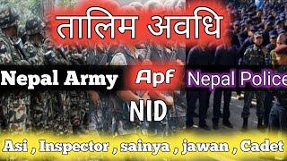 तालिम अवधी !! Nepal Army Training || Nepal Police Training || Apf Training || Nid Training