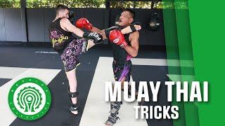 Muay Thai Tricks - 3 Ways to Catch Your Next Opponent by SURPRISE with Savvas Michael & Ajarn Wat