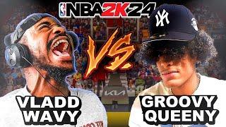 GROOVY GOES AGAINST VLADD WAVY ON NBA2K24! **INTENSE BATTLE**