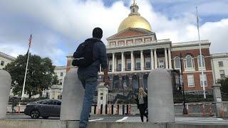 Massachusetts State House tour 闲逛议会大厦，遇见可爱白柴