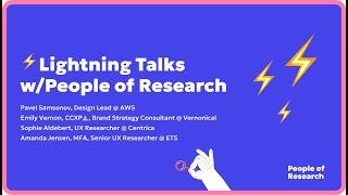  People of Research x Lightning Talks