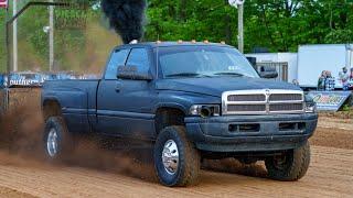 Truck Pulling 2025: Work Stock Diesel Trucks pulling in Falmouth, Ky. Battle Of The Bluegrass.