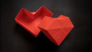 Origami Heart Box With a Lid - How to Fold