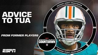 Advice to Tua Tagovailoa from Jason Kelce, Ryan Clark & Marcus Spears | Monday Night Countdown