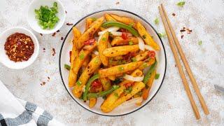 Chinese Takeaway Salt and Pepper Chips Recipe | Easy Salt & Chilli Chips