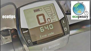 Bosch eBike Error Code 640 | What does it mean ?