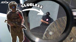 CLUELESS Enemies DESTROYED By Stealthy Milsim Player - ACS Airsoft