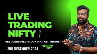 Bank Nifty50 : DEC 2ND  Live Options Trading today#BankNiftyTradingLive|2024 Learn Trading Easy Way.