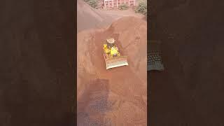 Dozer Working in Iron Ore Stockpile #viral #ironoreprocessing #ironoremining #ironore