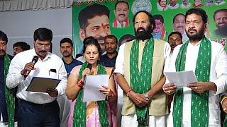 Chekolekar Lakshmi, Srinivas Taking Oath as CHAIRMAN National Agriculture Market Committee, Hyd