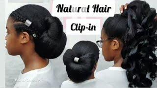 natural hair clips tutorial