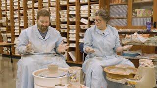 Roman and Cameron Learn How to Make Pottery