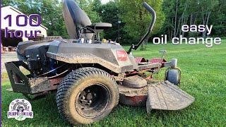 100 hour oil change Toro Timecutter and Ford Ranger tire changeover