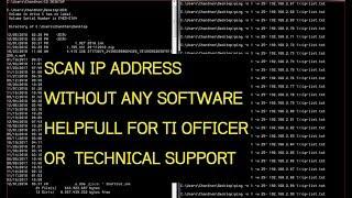 How to scan all ip address in your LAN without any software