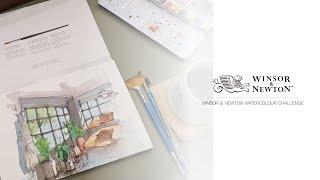 윈저앤뉴튼 워터컬러 챌린지 _ 카페 어반스케치 WINSOR & NEWTON WATERCOLOUR CHALLENGE _ UrbanSketch at Cafe