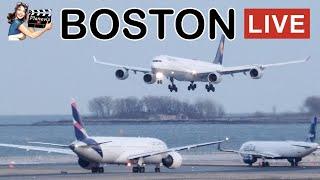 Part 2 - Boston Logan LIVE - Plane Spotting