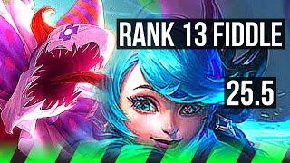 FIDDLESTICKS vs GWEN (JGL) | Rank 13 Fiddle | KR Master | 25.5