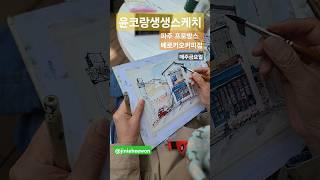 어반스케치 현장수업 파주 프로방스 마을 매주금요일 @베로키오커피점 #어반스케치 #수채화 #드로잉 #미술 #윤코랑하루한장 #일러스트