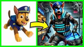 Paw Patrol as Zombie Cyberpunks Robbers | Ai Animation Kingdom 2