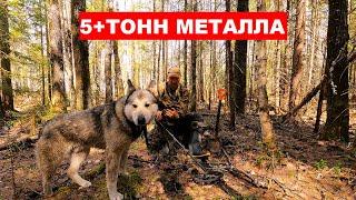 Рельсы вдоль и поперёк! 5+ ТОНН МЕТАЛЛОЛОМА Нашёл очень богатый металлом ус УЖД