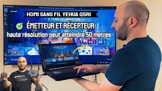 émetteur et récepteur HDMI sans fil YEHUA Q5R1 vidéo haute résolution 4K peut atteindre 50 metres