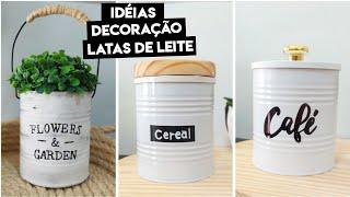 VEJA ESSAS IDEIAS INCRÍVEIS COM LATAS ft. @Prih Gomes - DIY DECORAÇÃO COM LATAS - ARTESANATO