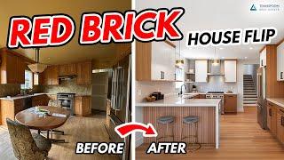 Red Brick House Flip Before and After