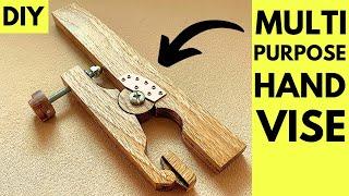 Craftsmen’s Dream Tool: Easy DIY Wooden Hand Vise for All Your Projects! #woodworking #diytools